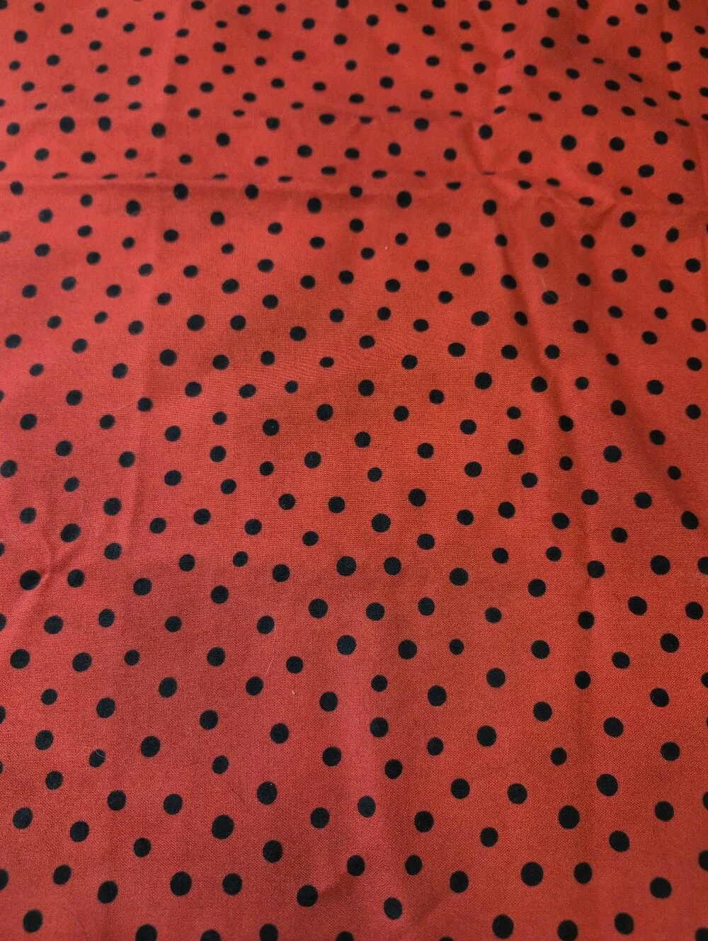 Sophisticats Timeless Treasures Red Black Polka Dot Fabric 25x44”